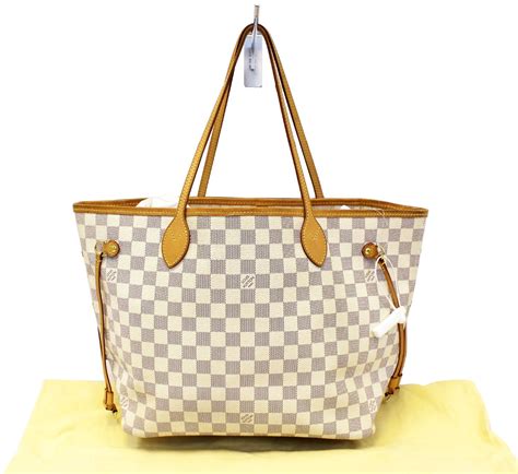 lv neverfull damier azur mm|authentic louis vuitton damier azur.